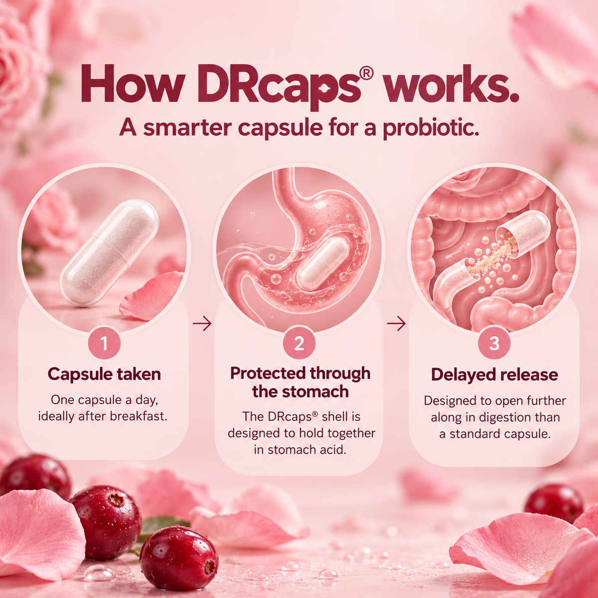 How DRcaps works in three stages