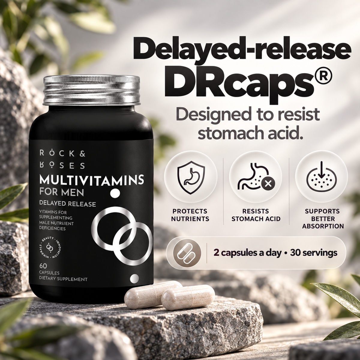 Delayed-release DRcaps capsules